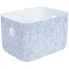 Home4You Krepšelis LIDO FELT 20×15,5xH12cm, šviesiai pilkas