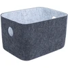 Home4You Krepšelis LIDO FELT 20×15,5xH12cm, tamsiai pilkas