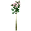 Home4You Dirbtinės gėlės „FLOWERLY“, 4 vnt. „Krūminių rožių“ puokštė, įvairių spalvų