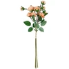 Home4You Dirbtinės gėlės „FLOWERLY“, 4 vnt. „Krūminių rožių“ puokštė, įvairių spalvų