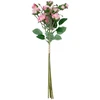 Home4You Dirbtinės gėlės „FLOWERLY“, 4 vnt. „Krūminių rožių“ puokštė, įvairių spalvų