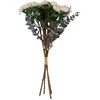 Home4You Dirbtinė gėlė „FLOWERLY“, 26 cm, puokštė iš 4 rožių, įvairių spalvų