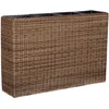Home4You Gėlių dėžutė WICKER 89x24xH60cm, šviesiai ruda