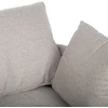 Home4You Fotelis FLUFFY 110x105xH65/86cm Šviesiai pilka