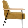 Home4You Fotelis JADE 63x75,5xH85,5cm, geltonas