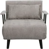 Home4You Fotelis-lova HANNES 76,5x84xH81cm Pilkas