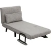 Home4You Fotelis-lova HANNES 76,5x84xH81cm Pilkas
