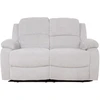 Home4You Dvivietė atlošiama sofa FELICIA su elektriniu mechanizmu, natūrali balta
