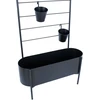 Home4You Gėlių stovas DEIA 70,5x26xH137cm Juoda