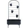 Home4You Gėlių stovas DEIA 70,5x26xH137cm Juoda