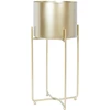 Home4You Gėlių stovas DEIA GOLD M 21,5×20,5xH47cm, aukso spalvos