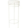 Home4You Gėlių stovas SANDY D25xH60cm, antikvarinis baltas