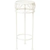 Home4You Gėlių stovas SANDY D20xH50cm, antikvarinis baltas