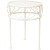 Home4You Gėlių stovas SANDY D25xH33cm, antikvarinis baltas