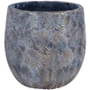 Home4You Gėlių vazonas „SUNNY CEDAR“, D26xH25,5 cm, tamsiai pilkos ir auksinės spalvos