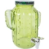 Home4You Stiklinis indas KAKTUSAS 3,5L, žalias