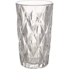 Home4You Aukšta stiklinė CORAL 300 ml, skaidri