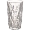 Home4You Aukšta stiklinė CORAL 300 ml, skaidri