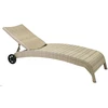 Home4You Gultas WICKER, 73x196xH99cm, rėmas: aliumininis su plastikinių vytelių apdaila, spalva: smėlio