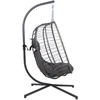 Home4You Supamasis krėslas GRANVIN 92x98xH189cm Tamsiai pilka