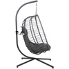 Home4you Supamasis krėslas GRANVIN 92x98xH189cm Tamsiai pilka