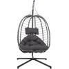 Home4you Supamasis krėslas GRANVIN 92x98xH189cm Tamsiai pilka