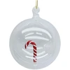 Home4You Kalėdinis papuošalas JOY CANDY GLASS D8cm, stiklas
