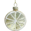 Home4You Kalėdinis papuošalas JOY LEMON 6,5 cm, stiklas