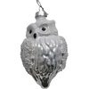 Home4You Kalėdinis papuošalas JOY OWLY 10,5 cm, stiklas