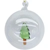 Home4You Kalėdinis papuošalas JOY TREE GLASS D8cm, stiklas