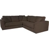 Home4You Kampinė sofa EDRA Tamsiai pilka