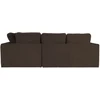 Home4You Kampinė sofa EDRA Tamsiai pilka