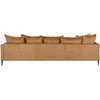 Home4You Kampinė sofa LARTES kairysis kampas, ruda