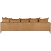 Home4You Kampinė sofa LARTES dešinioji kampinė, ruda