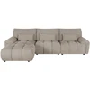 Home4You Kampinė sofa BARBARA LC, šviesiai ruda