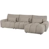 Home4You Kampinė sofa BARBARA RC, šviesiai ruda
