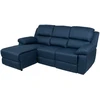 Home4You Kampinė sofa BERIT LC, tamsiai mėlyna