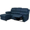 Home4You Kampinė sofa BERIT LC, tamsiai mėlyna
