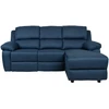 Home4You Kampinė sofa BERIT RC, rankinis atsilenkimo mechanizmas, tamsiai mėlyna