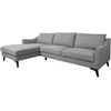 Home4You Kampinė sofa BIRGIT LC, pilka