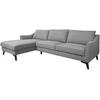 Home4You Kampinė sofa BIRGIT KK, pilka