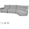 Home4You Kampinė sofa CANNES RC Elektrinis reklaineris, Pilka
