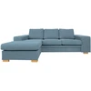 Home4You Kampinė sofa DAGMAR šviesiai mėlyna