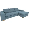 Home4You Kampinė sofa DAGMAR šviesiai mėlyna