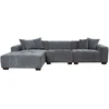 Home4You Kampinė sofa DAHLIA KK, pilka