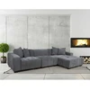 Home4You Kampinė sofa COLLINS KK, pilka