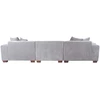 Home4You Kampinė sofa DAHLIA KK, šviesiai pilka