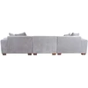 Home4You Kampinė sofa COLLINS KK, šviesiai pilka