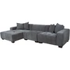 Home4You Kampinė sofa DAHLIA KK, pilka