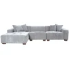 Home4You Kampinė sofa DAHLIA KK, šviesiai pilka